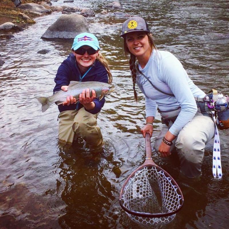 43460-Vail Valley Fishing Reports-Happy women after catching fish