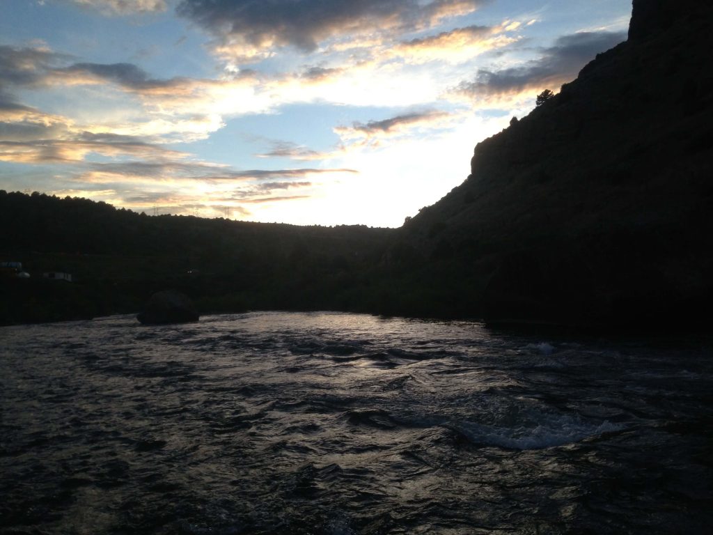 13204-Eagle River Vail Fishing Report-sunset time fishing