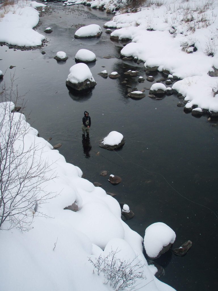 Minturn Anglers fly fish in colorado winter waters
